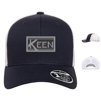 Mesh-Back Cap with Faux Leather Patch Standard Logo - Unisex Fit