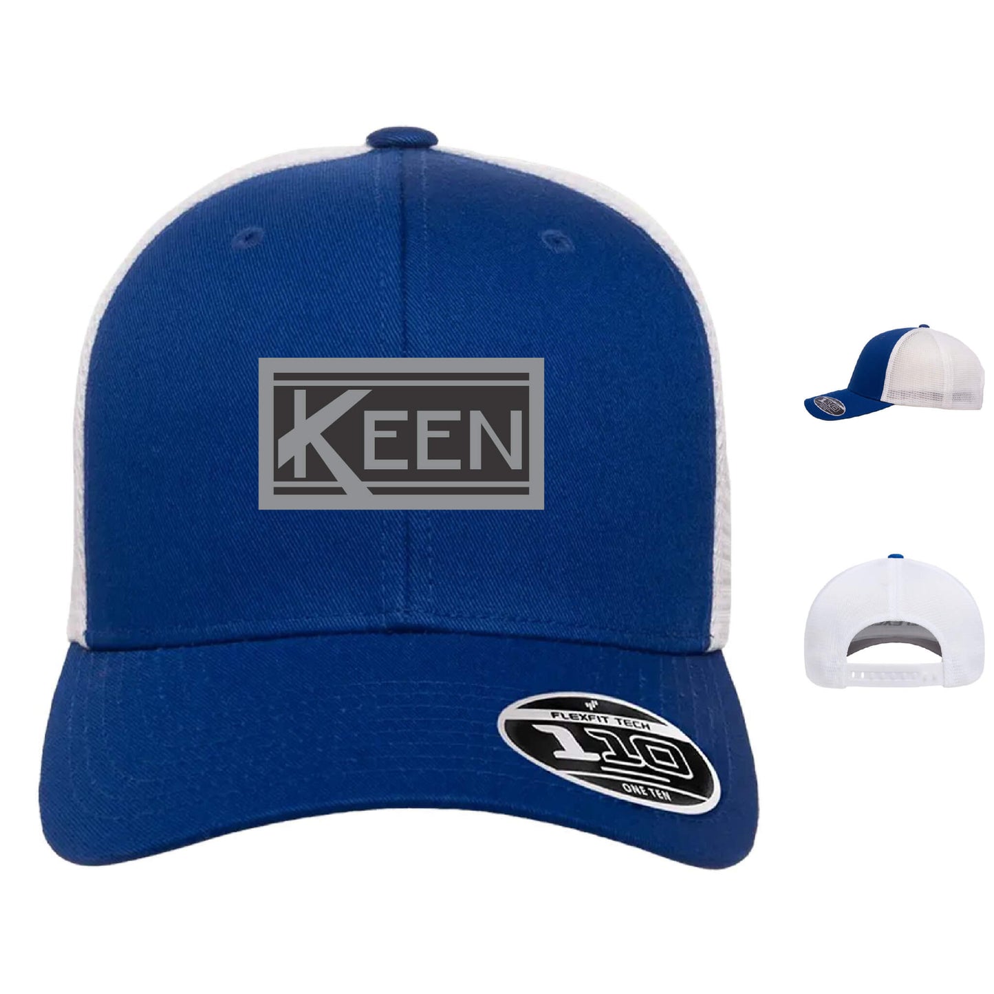 Mesh-Back Cap with Faux Leather Patch Standard Logo - Unisex Fit