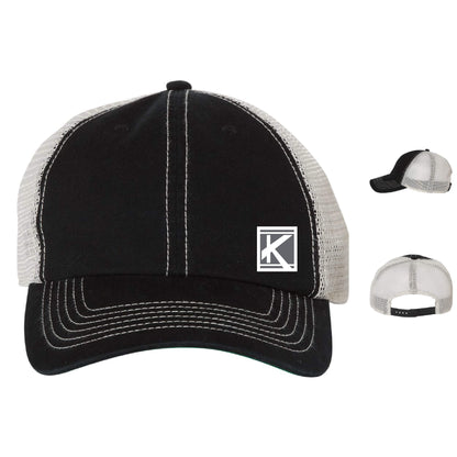 Trawler Cap with Woven Patch Block K - Unisex Fit