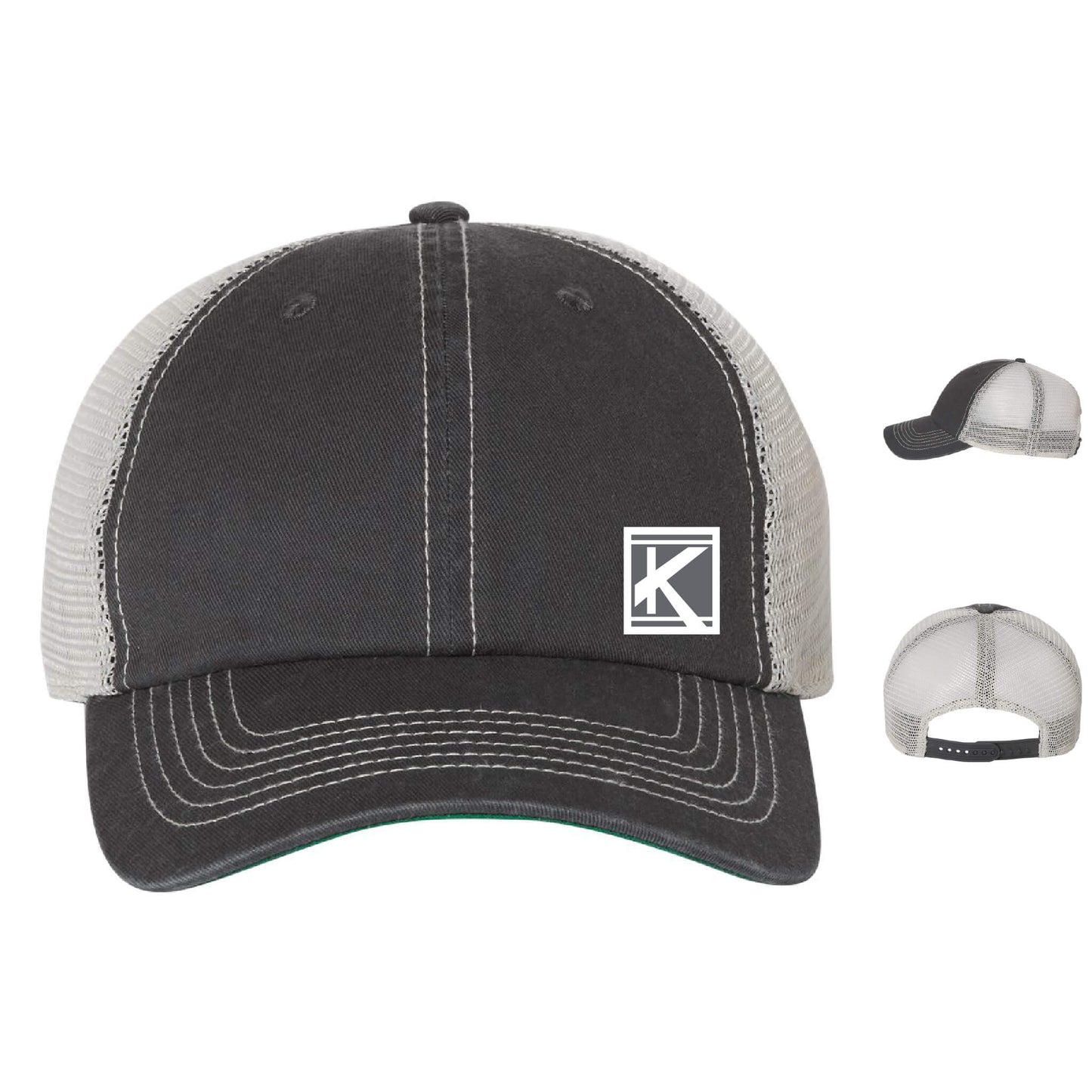Trawler Cap with Woven Patch Block K - Unisex Fit