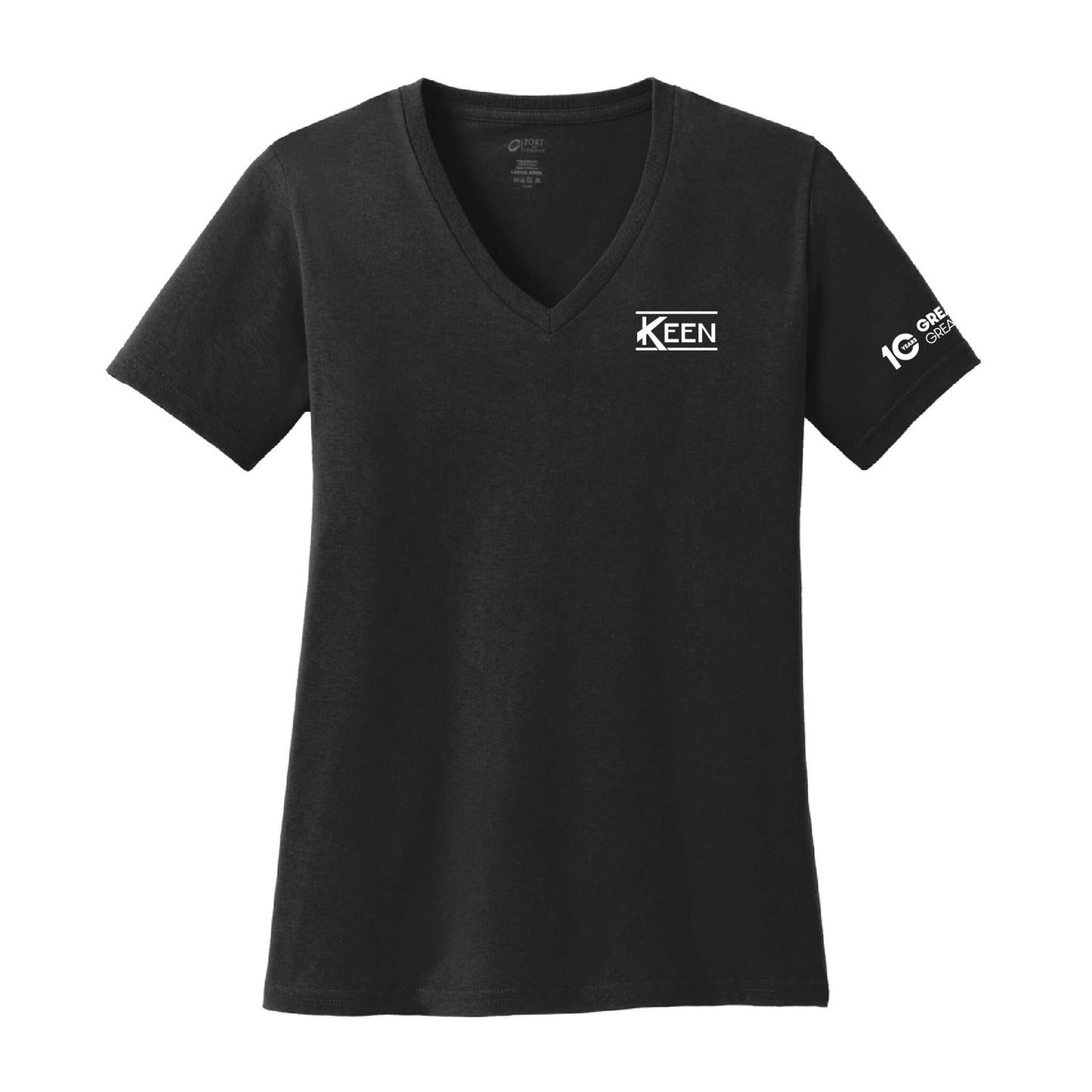 Core Cotton V-Neck Tee - Ladies Fit