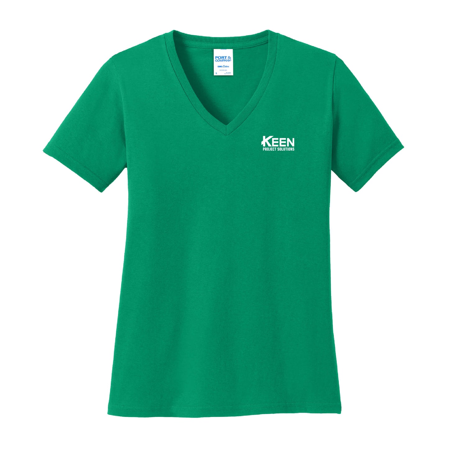 Core Cotton V-Neck Tee - Ladies Fit