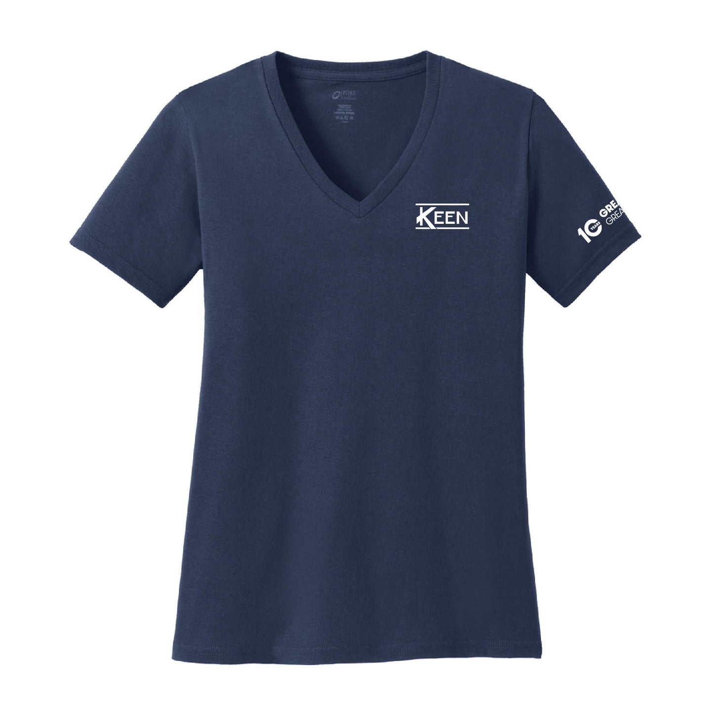 Core Cotton V-Neck Tee - Ladies Fit
