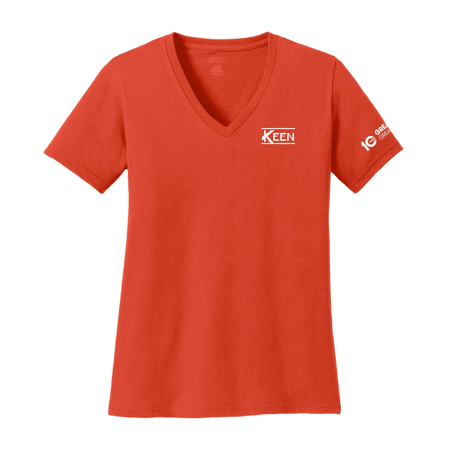 Core Cotton V-Neck Tee - Ladies Fit