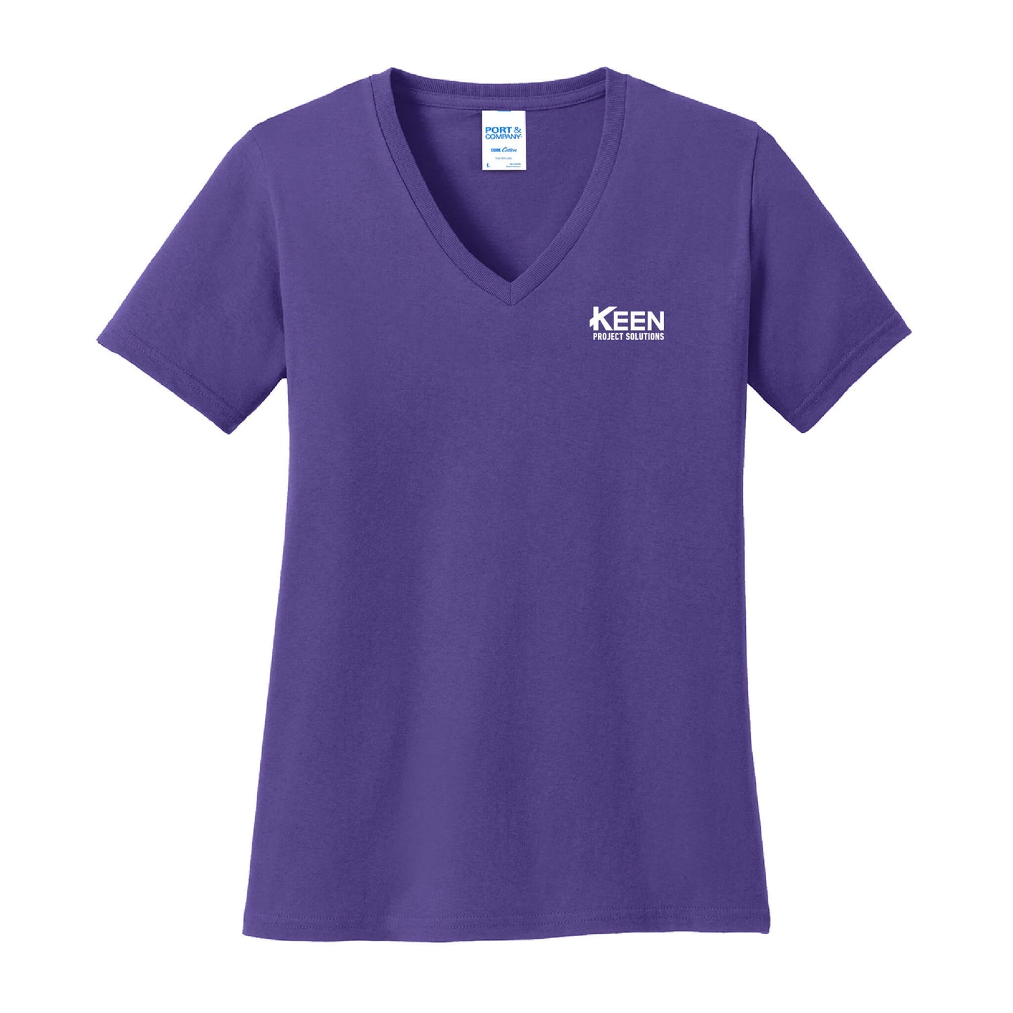 Core Cotton V-Neck Tee - Ladies Fit