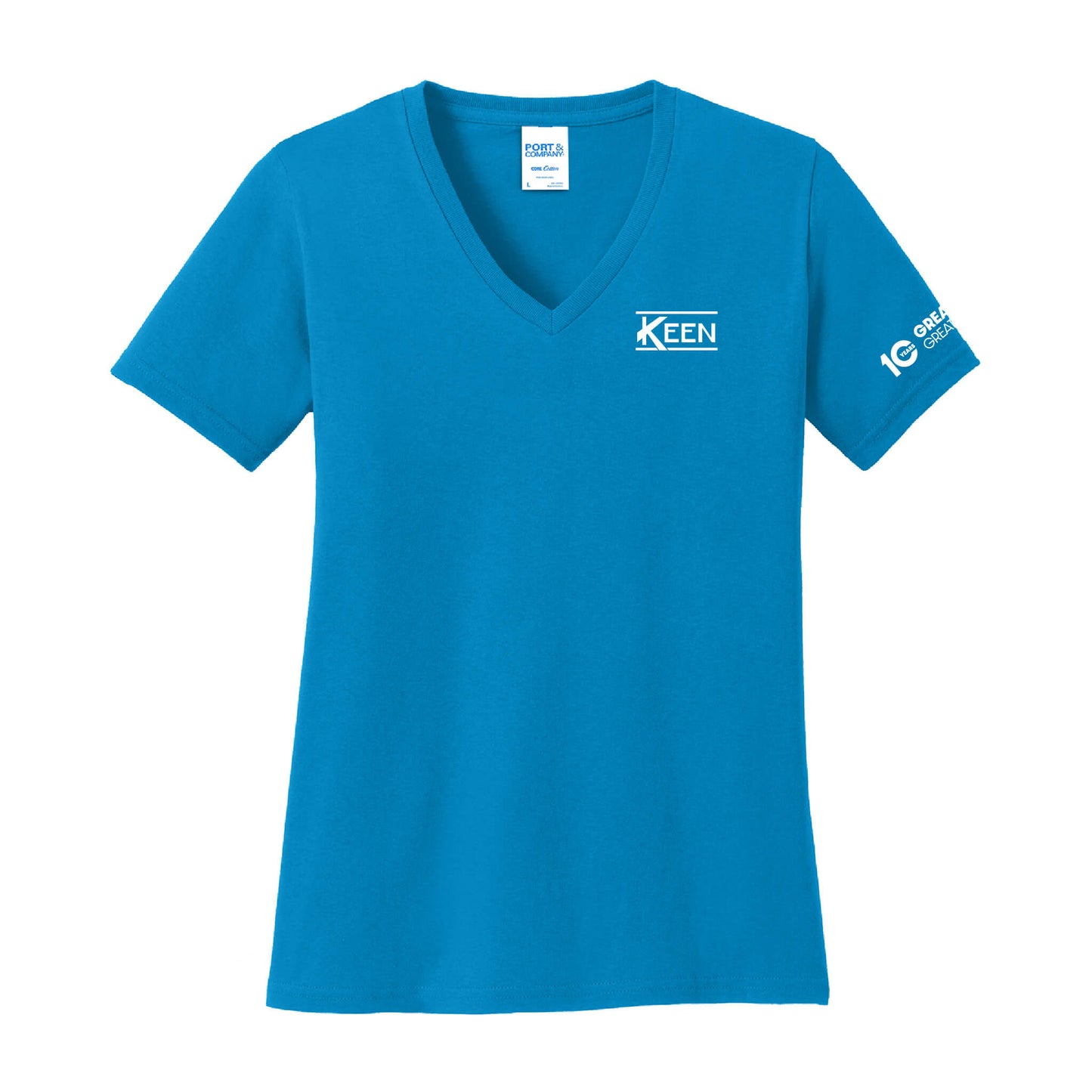 Core Cotton V-Neck Tee - Ladies Fit