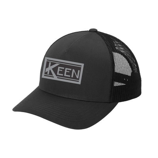 YP Classics® Retro Trucker 5-Panel Cap with Faux Leather Patch Standard Logo - Unisex Fit