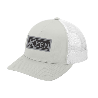 YP Classics® Retro Trucker 5-Panel Cap with Faux Leather Patch Standard Logo - Unisex Fit