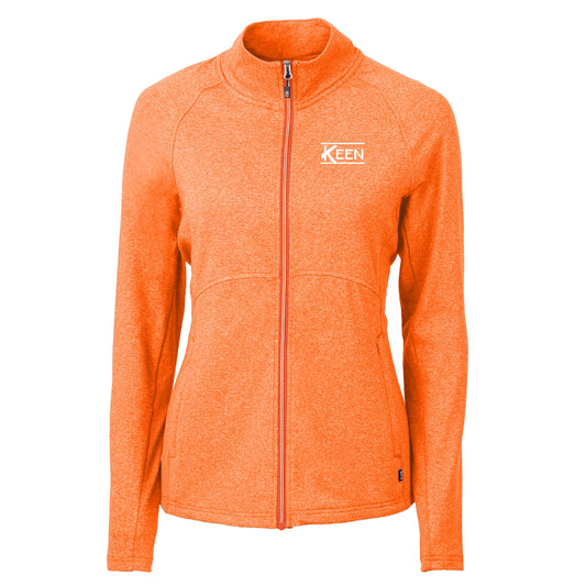 Adapt Eco Knit Heather Recycled Full Zip - Ladies Fit