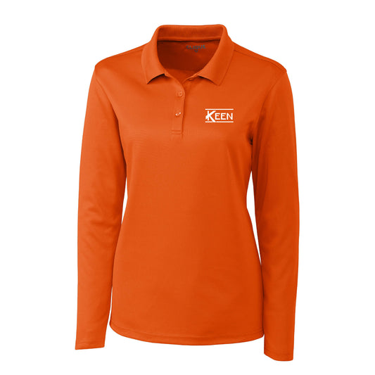 Spin Eco Performance Pique Long Sleeve Polo - Ladies Fit