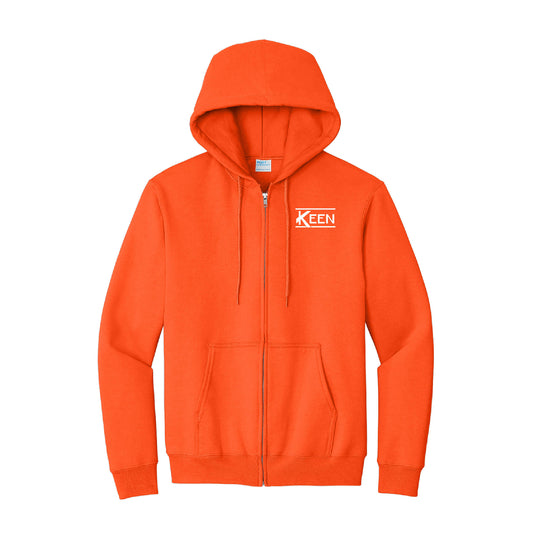 Essential Fleece Full-Zip Hooded Sweatshirt - Unisex Fit