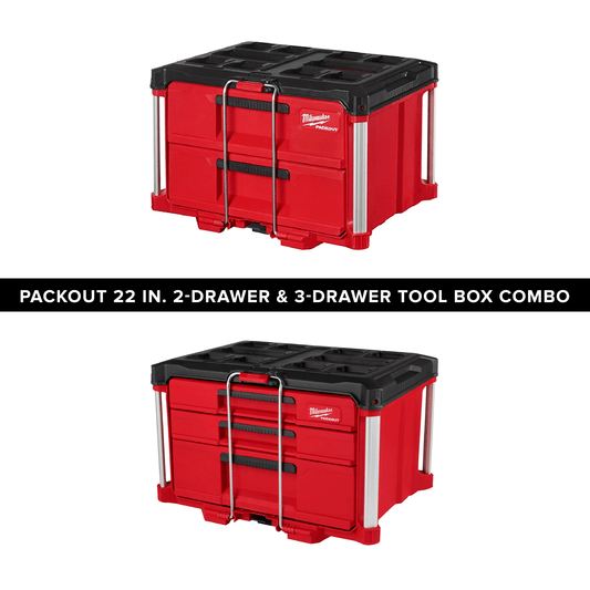 Packout 22" 2-Drawer & 3-Drawer Tool Box Combo