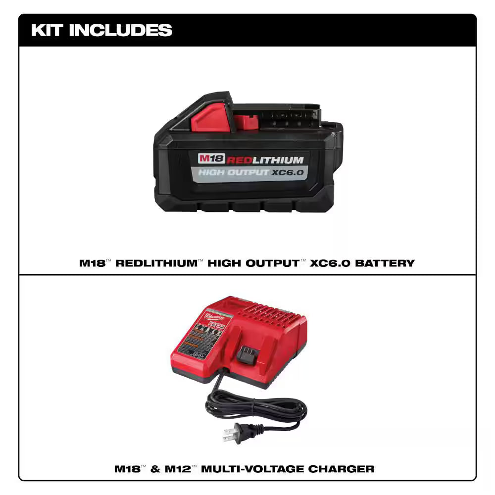 M18 18-Volt Lithium-Ion High Output Starter Kit with 6.0 Ah Battery and Charger
