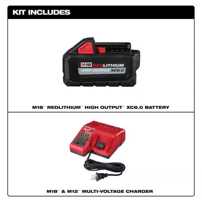 M18 18-Volt Lithium-Ion High Output Starter Kit with 6.0 Ah Battery and Charger